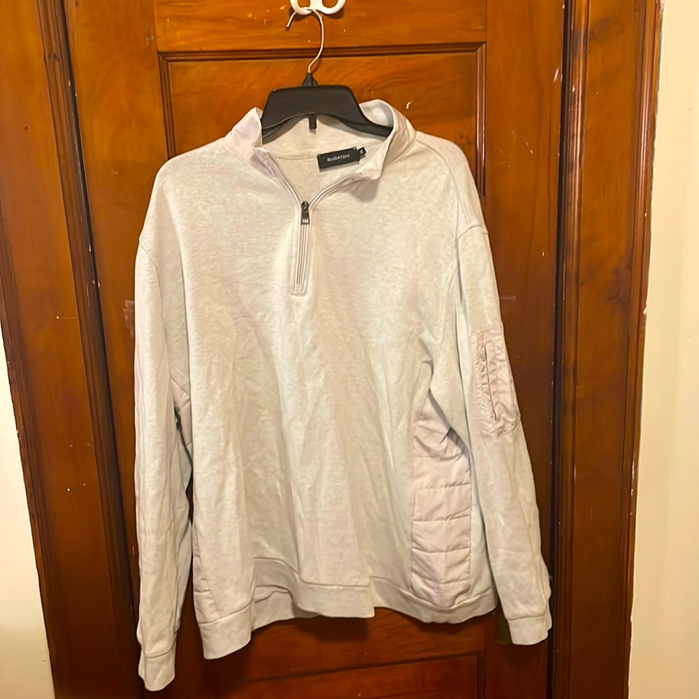 Bugatchi Mens Quarter Zip Pullover